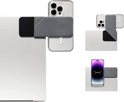 MOFT magnetinis nešiojamojo kompiuterio "iPhone" laikiklis, plonas sulankstomas reguliuojamas telefono monitoriaus šoninis laikiklis nešiojamajam kompiuteriui, nešiojamasis kompiuterio laikiklis (pilkas)