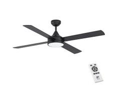 Eglo 35085 - LED Reguliuojamas lubinis ventiliatorius TRINIDAD LED/20W/230V + VP juodas