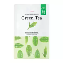 Etude House – 0.2mm Therapy Air Mask – Green Tea – Valomoji ir Glotninamoji Kaukė su Žaliosios Arbatos Ekstraktu – 20ml