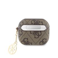 Guess 4G PU Charm dėklas skirtas AirPods 3 Brown