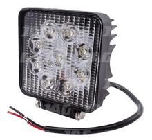 JAG96-0027 LED darbinis žibintas, 27W, 10-30V, 9 EPISTAR LED x3W, SPOT, Kvadratinis JAG