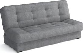 "Livia" sofa-lova su lovos dėže, 170 cm pločio sofa-lova, sofa su miego funkcija, spyruoklinis branduolys, sulankstoma sofa su lovos funkcija, papildoma laikymo vieta, praktiška ir funkcionali, sofa pilka