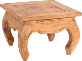 "Maha 50 Vintage Design Opium Table", 50 x 35 cm (D x V), raudonmedis, azijietiškas staliukas, kavos staliukas, staliukas, pagamintas iš medžio masyvo, spalva: 08 medaus spalvos, vaškuotas