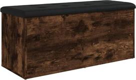 "vidaXL" suoliukas su daiktadėže Dūminis ąžuolas 102 x 42 x 45 cm Medienos medžiaga