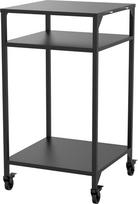 cozze® Aukštas lauko virtuvės stalas, skirtas naudoti lauke, pvz., picų kepimo krosniai, gylis 60 cm, aukštis 110 cm, atviras, juodas