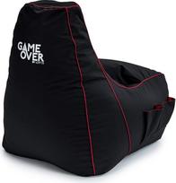 Game Over Video Gaming Bean Bag Gaming Chair | Indoor Living Room | Side Pockets for Controller Headset, Holder | Ergonomiškas dizainas atsidavusiems žaidėjams