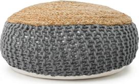 HAPPERS Juta medvilnės Viure Bean Bag Footstool Ottoman Išskirtinis dizainas su užpildu
