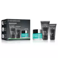 CLINIQUE_SET Vyrams Maksimalus drėkinamasis veido kremas 50 ml + Veido šveitiklis 30 ml + Veido prausiklis su anglimi 50 ml