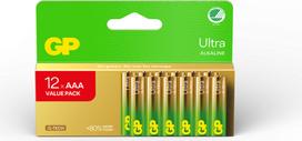 Gp Batteries GP - Ultra Alkaline Battery, Size AAA, 24AU/LR03, 1.5V (12-pack)