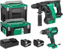 Hikoki Kit 18V DS18DBS+DH18DBL 2x5Ah batteries