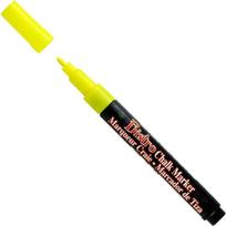 Kreidinis markeris Marvy Bistro Chalk Marker #482 plonu galiuku, FLUO. YELLOW 1 vnt.