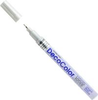 Markeris įvairių paviršių dekoravimui Marvy Decocolor Extra Fine #120 Silver, 1 vnt.