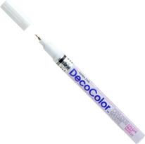 Markeris įvairių paviršių dekoravimui Marvy Decocolor Extra Fine #130 White, 1 vnt.
