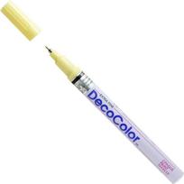 Markeris įvairių paviršių dekoravimui Marvy Decocolor Extra Fine #140 Cream Yellow, 1 vnt.