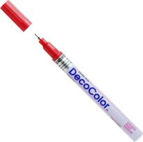 Markeris įvairių paviršių dekoravimui Marvy Decocolor Extra Fine #140 Red, 1 vnt.
