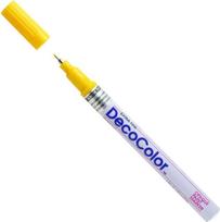 Markeris įvairių paviršių dekoravimui Marvy Decocolor Extra Fine #140 Yellow, 1 vnt.
