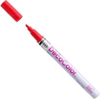 Markeris įvairių paviršių dekoravimui Marvy Decocolor Fine #200 Red, 1 vnt.