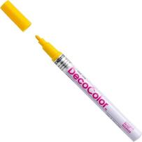 Markeris įvairių paviršių dekoravimui Marvy Decocolor Fine #200 Yellow, 1 vnt.