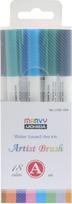 MARVY flomasteriai teptukiniu galiuku Artist Brush #1100-18A, 18 vnt.