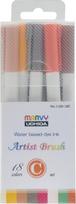 MARVY flomasteriai teptukiniu galiuku Artist Brush #1100-18C, 18 vnt.