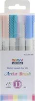 MARVY flomasteriai teptukiniu galiuku Artist Brush #1100-18D, 18 vnt.