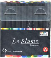 Permanentiniai markeriai teptukiniu antgaliu Marvy Le Plume Permanent #3000-36A, 36 vnt.