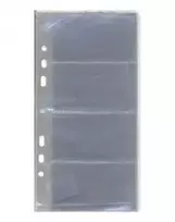Įmautė-papildymas vizitinėms kortelėms Panta Plast, 12,2x24,4cm, telpa 8vnt, 1 lapas