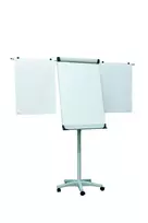 Konferencinis stovas 2x3, Mobilechart TF02, 74x100cm, su ratukais, šoninėmis juostomis, aliuminio rėmu