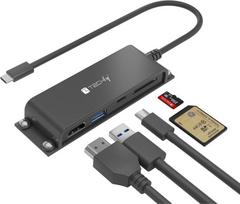 EFB Elektronik Techly Docking Station 5 in 1 USB-C HDMI Hub with Micro SD/SD Reader