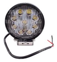 JAG96-0028 LED darbo lempa, 27W, 10-30V, 9 EPISTAR LEDx3W, FLOOD, Apvali JAG