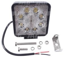 JAG96-0030 LED darbo lempa, 24W, 10-30V, 8 EPISTAR LEDx3W, FLOOD, Kvadratinė JAG