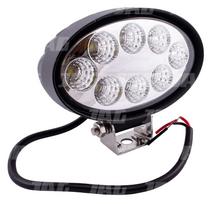 JAG96-0035 LED darbo žibintas, 24W, 10-30V, 8 EPISTAR LEDx3W, FLOOD, ovalus JAG