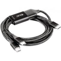 Club3D Club 3D USB Type-C to USB Type-C charging cable, 2x, max. 100W, 1.8m.