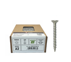 4PRO - Nerūdijančio plieno terasiniai medsraigčiai TX20 galvute, A2 (4 x 35 mm)  (250 vnt) WSK4035A2-H