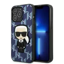 Karl Lagerfeld KLHCP13LPMNIKBL iPhone 13 Pro | 6.1" hard case, blue | Monogram Ikonik Patch