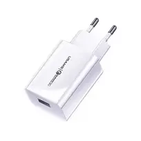 USAMS CC83TC01 travel charger | 18W | QC3.0 | USB-A | white