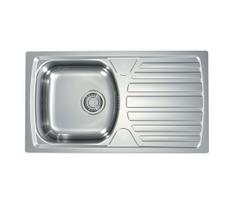 ALVEUS 1136539 - Virtuvės plautuvė BASIC 78x43,5 cm iš nerūdijančio plieno, satininė apdaila, didelė išleidimo anga