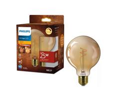 Reguliuojama LED lemputė VINTAGE Philips G95 E27/3,1W/230V 1800K