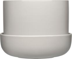 Iittala Vazonas Nappula 13 cm šviesiai pilkas su padėklu