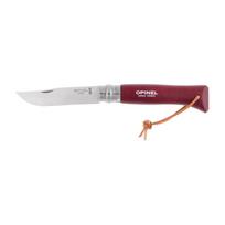 Opinel Colorama 08 Inox Sulankstomas peilis, tamsiai raudonas