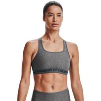 Under Armour Wmns Mid Crossback Heather Sports liemenėlė - Dydis XS (1361036-019 Sportinės liemenėlės)
