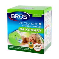 Bros Green Power Electro Elektrinis uodų repelentas + 10 įdėklai nuo uodų