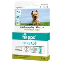 Happs Lašai nuo blusų ir erkių šunims 5-10 kg