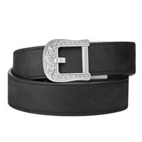 Kore Essentials Rodeo Buckle Black Buffalo Leather Gun Belt Taktinis diržas