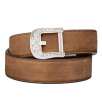 Kore Essentials Rodeo Buckle Brown Buffalo Leather Gun Belt Taktinis diržas