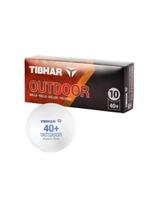 TIBHAR Outdoor TT-balls 40+ 10-p WH Stalo teniso kamuoliukai, 10 vnt