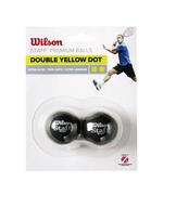 WILSON STAFF Double Yellow Dot Skvošo kamuolys, 2 vnt