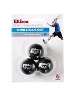 WILSON STAFF Blue Dot Skvošo kamuolys, 3 vnt