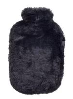 Fashy Soft Black Šildyklė užpildoma vandeniu su pliušiniu užvalkalu 2 l