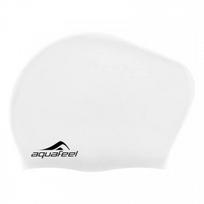 Aquafeel Long Hair White Silikoninė plaukimo kepurė